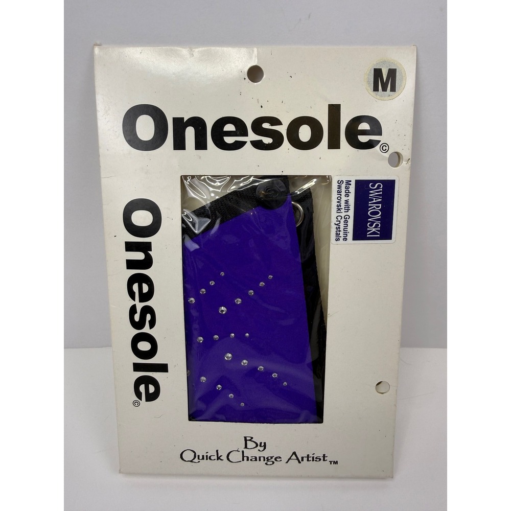 Onesole Interchangeable Shoe Tops Purple Swarovski Crystal Spray Size Medium
